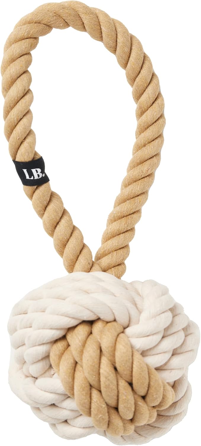 'What-a-Tug™' Large Twisted Dog Rope Toy, Pet Toys (Tan/Natural)