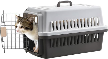 LLGJ-Pets Spree Travel Pet Carrier Dog/cat Hard-Sided Carriers for Pets up to 14 Pounds Small Animal Carrier Airline/Road Travel Approved Stout (Coffee)
