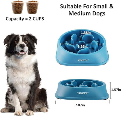 Slow Feeder Dog Bowls, Pet Supplies That Slow Down Eating, Pet Food Bowls, Maze Dog Puzzle Feeder for Medium Breed