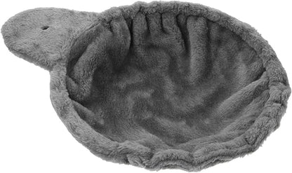 Milisten Cat Tree Hammock - Cozy Deep Basket Cat Nest Extra Large Space for Cats Soft Fabric Lounger Perfect Bed Attachment for Tree - Grey 11.8 Inches