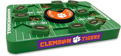 Pets First NCAA Clemson Large Puzzle Toy, Dog Puzzle Treat Toy, New Large Size, Interactive Dog Treat Toy, Dog Slow Feeding Toy