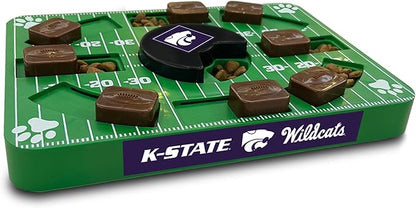 NCAA Puzzle Toy Slow Feeder, Puzzle Treat Dog Toy, Interactive Dog Treat Toy, Dog Puzzle Feeding Slow Toy (Kansas State Wildcats)