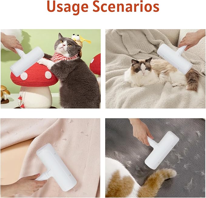 Pet Hair Removal Tool, Reusable Lint Roller for Pet Hair, Self Clean Cat Hair Remover with Dust Bin, Pet Hair Remover Roller, Dog Hair Remover for Couch,Furniture,Carpet,Sofa & Bedding.
