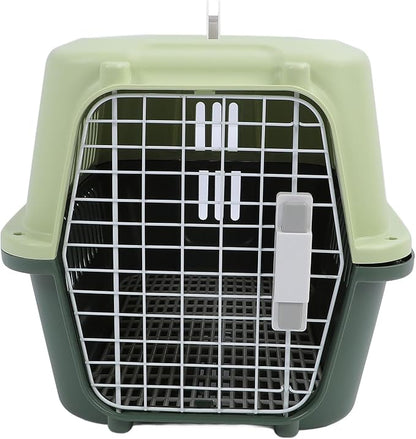 Portable Dog Crate, Large Capacity Airline Approved Pet Carrier, Travel Dog Crate | Small Animal Cage | Cat Carrier Hard | Plastic Dog Crate | Hard Sided Pet Travel Carrier for Pet