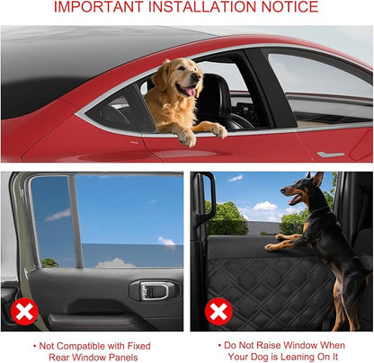 Surfcabin Back Seat Extender for Dogs – Waterproof Dog Seat Cover for Back Seat with Door Protection, Easy to Use and Clean, Hard Bottom, Holds 420 lbs Dog Hammock for Cars, SUVs & Small-Size Trucks