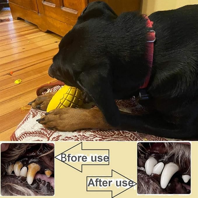 Upgrade Mango Dumbbells Dog Chew Toys for Aggressive Chewers Large Dogs, Indestructible Tough Dog Toys Interactive Durable with Mango Scent, Dental Clean Highly Bite Resistant