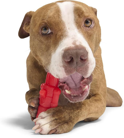Barkbox The Gnawtcracker Super Chewer Dog Toy – Durable Solid Nylon Chew Toy with Bacon Scent & Gnaw-Friendly Texture – Tough Holiday Fun for Large Dogs