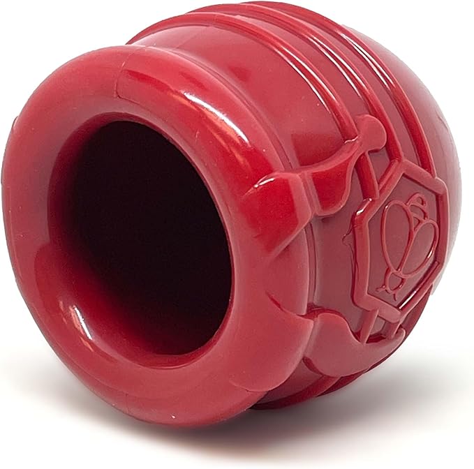 SodaPup Honey Pot – Durable Dog Treat Dispenser & Enrichment Toy Made in USA from Non-Toxic, Pet Safe, Food Safe Natural Rubber Material for Mental Stimulation, Problem Chewing, Calming Nerves, & More
