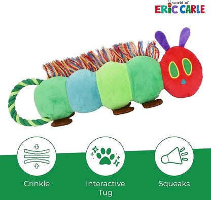 Multipet Eric Carle Very Hungry Caterpillar Rope Tug 24" Dog Toy