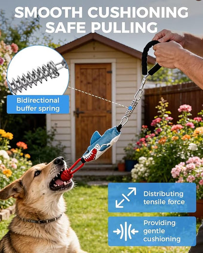 Tug of War Dog Toy with Handle, Dog Rope Toy for Aggressive Chewers, Interactive Dog Pull Toy for Training, Durable Rope Tug Toy for Medium Large Dogs