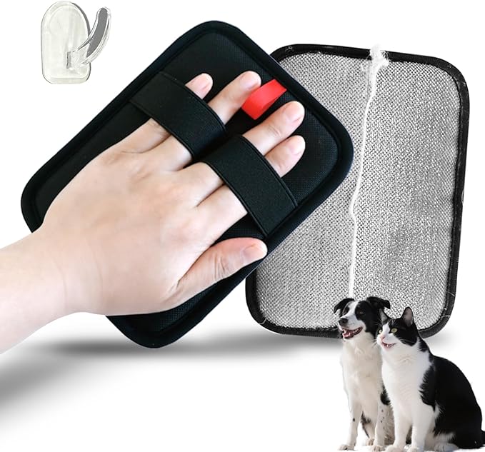 TroisAmis Pet Hair Removal Glove for Dogs & Cats, Electrostatic Gloves Pet Hair Removal Tool Mitt，Dog&Cat Hair Remover for Furniture Couch, Carpet, Clothing and Bedding，Reusable Pet Hair Remover Tool