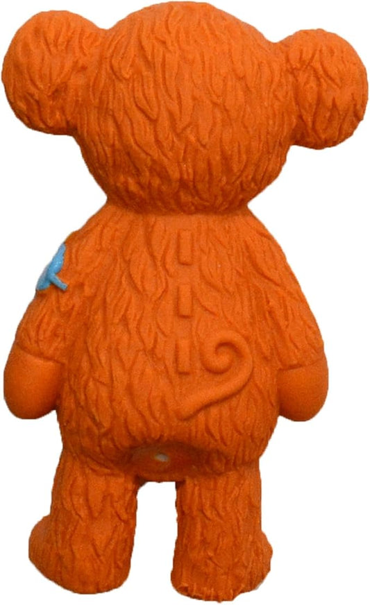 Latex Dog Squeaky Chew Toys Fashion Animals for Medium & Small Dogs (Orange Monkey)