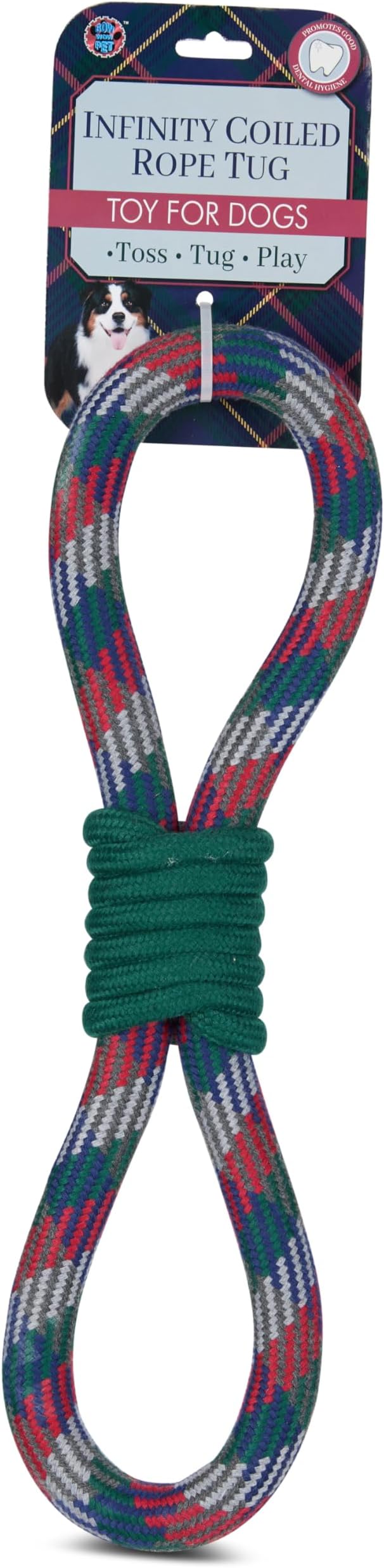 Bow Wow Woven Rope Dog Toys – Durable Chew & Tug Toys for Medium & Large Dogs – Gentle on Teeth – Assorted Shapes & Weaves – Dental Flossing Action – Heavy Duty Interactive Play