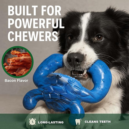Dog Chew Toys for Aggressive Chewers – Tough Indestructible Dog Toy for Large Dogs, Durable Long-Lasting Chew Bones, Heavy Duty Interactive Dog Toys to Keep Dogs Busy & Relieve Boredom