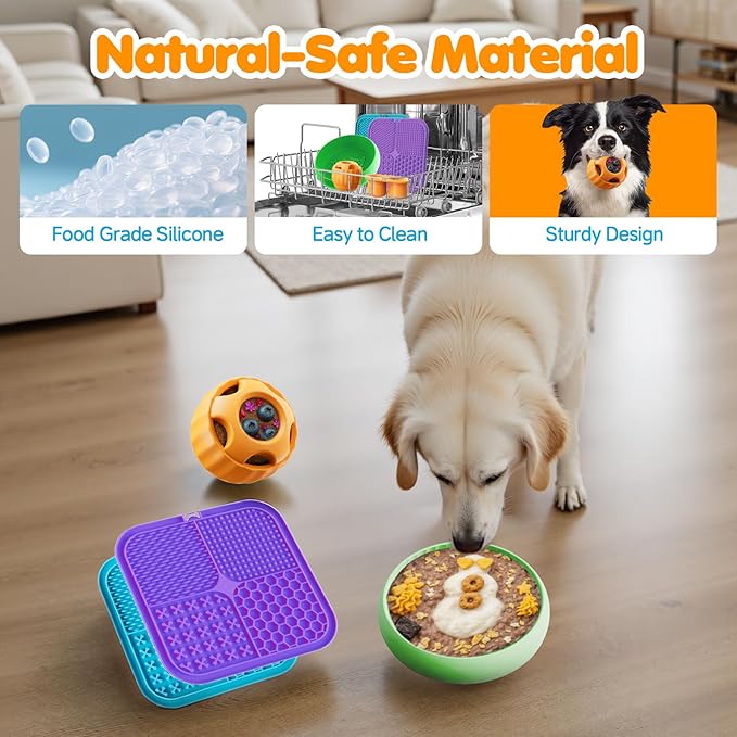 havit Frozen Dog Treats Toy to Keep Them Busy, Cognitive Dog Enrichment Toys,Interactive Toys Long Lasting, Easy to Clean (6 in 1)