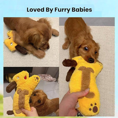 HGB Squeaky Dog Toys for Large Dogs, Tough Crinkle Stuffed Plush Chew Toys for Small Medium Large Dogs, Interactive Fetch Tug & Teething Big Dog Toys to Keep Them Busy