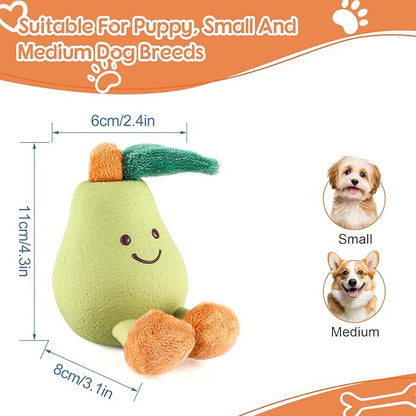 Pet Dog Cat Chew Toy: Fun, Playful, Cute, and Durable (Green Pear)