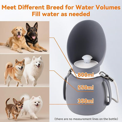 Dog Water Bottle 27 OZ Large Capacity Dog Water Dispenser Portable Pet Travel Water Bottle for Outdoor, Hiking, Travel