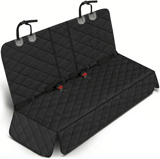 Dog Car Seat Cover for Rear Seat, Waterproof & Scratch-Proof Pet Seat Protector, Nonslip Car Seat Cover for Dogs, Universal Fit for Cars, Trucks & SUVs, Standard Size