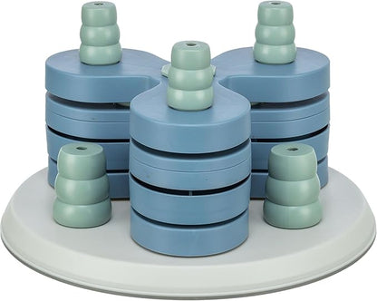 TRIXIE Flower Tower Dog Activity Interactive Toy, Level 3 Food Puzzle Game, Brain Teasing Treat Dispenser, IQ and Mental Development Toy for Smart Dogs, Enrichment Toy for Boredom Busting