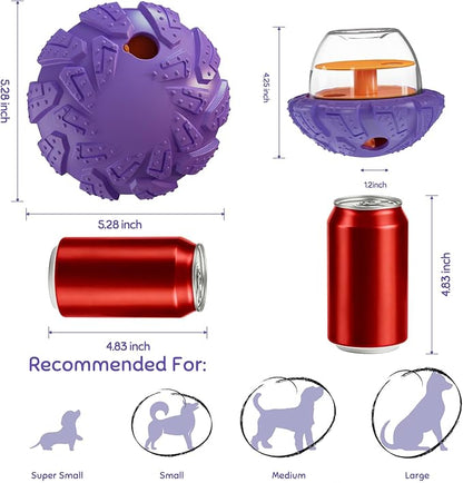 Interactive Dog Puzzle Toy for Smart, Dog Enrichment Toys to Keep Them Busy, Cognitive Dogs Toy to Stimulate Their Brain, Dog's Treat Dispensing Toys with Slow Feeder, Easy to Clean