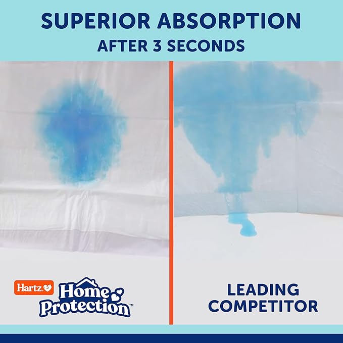 Hartz Home Protection Super Absorbent Odor Eliminating Mountain Fresh Scented No Leaks Dog Pads, XL 30 Count
