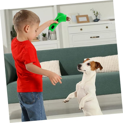 Happyyami Dog Snack Catapult Launcher Pet Interactive Training Toys Automatic Ball Feeder Treats Comfort Grip
