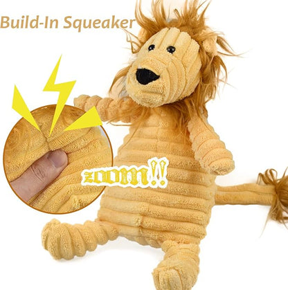 5Pack Dog Squeaky Plush Toys Puppy Toys Assortment Value Bundle Bulk Large Dog Teething Pet Chew Toys