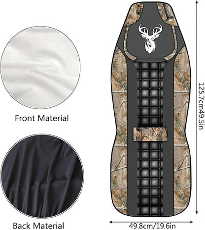 Camo Hunting Deer Car Seat Covers Waterproof Soft Car Seat Cushion Cover Auto Interior Accessories Fit for Truck, Sedan, SUV