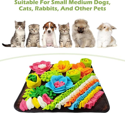 KeeKit Snuffle Mat for Dogs, Interactive Slow Feeding Mat for Small & Medium Breeds, Encourages Natural Foraging Skills, Mental Stimulation, Foraging Mat for Dogs Cats Rabbits