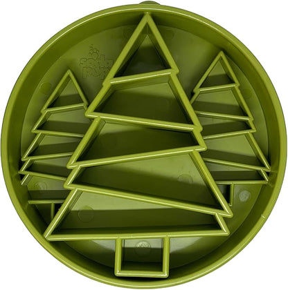 SodaPup Pine Tree Enrichment Bowl – Durable Slow Feeder Bowl Made in USA from Non-Toxic, Pet-Safe, Food Safe Material for Mental Stimulation, Slowing Down Eating, Healthy Digestion, & More