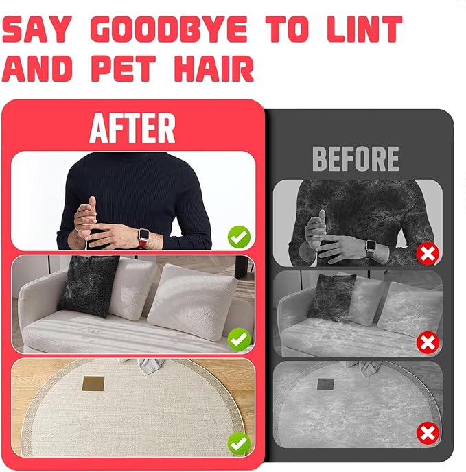 Pet Hair Removal Gloves Brush,Magic Brush,Upgraded Thickened Electrostatic ,New Reusable Cat Dog Hair Remover Grooming Gloves,Double Sided Washable Static Animal Fur Removal Tool for Couch,Clothes,Car