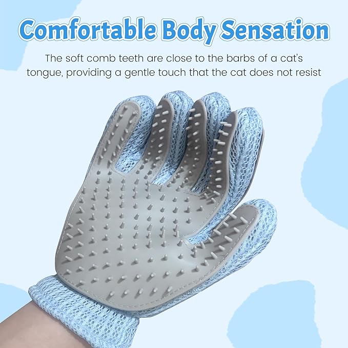 Pet Hair Removal Glove – Reusable Static Pet Hair Remover for Dogs & Cats, Easy Clean Glove for Furniture, Clothes, Couch & Laundry