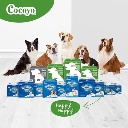 COCOYO Dog Training Pads Extra Large Size丨Carbon Absorb Eliminating Urine Odor Puppy Pads 丨 Premium Charcoal Dog Pee Pads (40 Count, XXL 30x36 inch),Black
