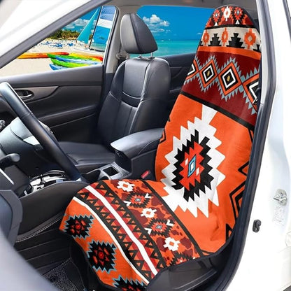 Coldinair Southwest Indian Antique Waterproof Towel Car Seat Covers,Beach Sweat Car Seat Protector Front Seats Only Universal Fit for Trucks