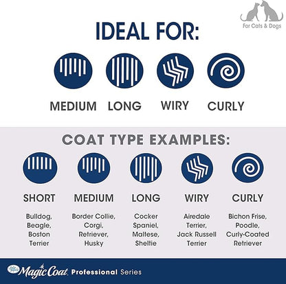 Magic Coat Four Paws Comb with Rotating Pins Dog Brush Removes Tangles and Mats