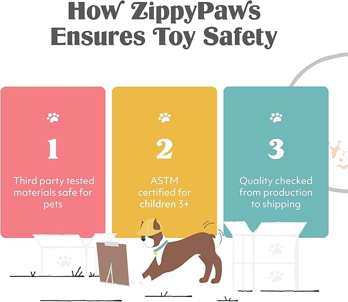 ZippyPaws Skinny Peltz - No Stuffing Dog Toy Pack to Keep Them Busy, for Small and Medium Dogs, Squeaky Pet Toys, Unstuffed Chew Toys, Soft Plush Variety Pack, Fox, Raccoon, and Squirrel - 11"