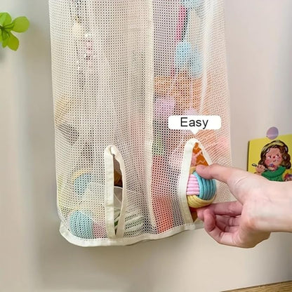 1pc Mesh Storage Bag for Cat Toys - Wall Hanging Organizer, Perfect for Pet Accessories, Toy Storage Organizer, Shelf Baskets