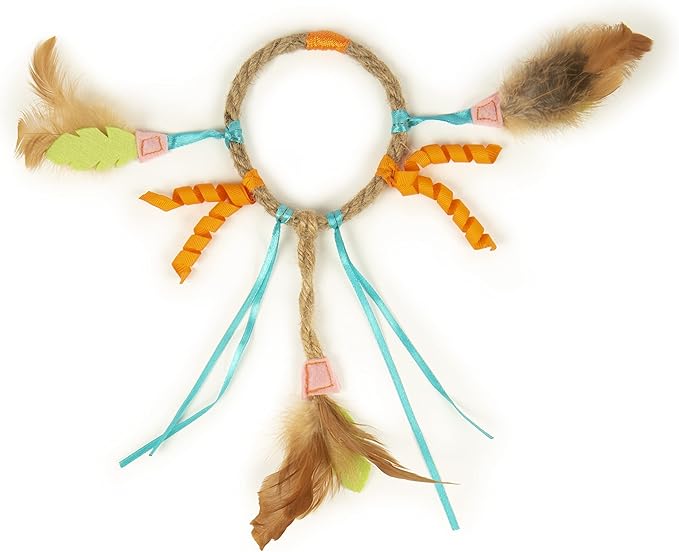 SmartyKat Dream Dangler 2-in-1 Hanging Feather Cat Toy - Multi Color, One Size
