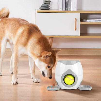 Automatic Ball Launcher for Dogs, Tennis Balls Launchers for Dogs, Interactive Dog Toys Tennis Balls Launcher for Small Dogs, Dog Fetch Ball Thrower for Indoor/Outdoor Playing (A)