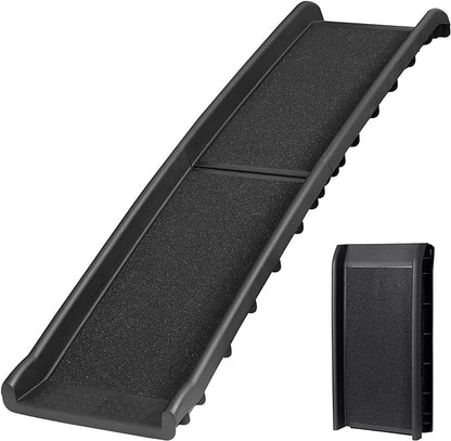 Folding Dog Ramp for Car 61 Inches Dog Ramps for Large Dogs Non-Slip Surface Portable Dog Car Ramp for SUV Car & Truck Outdoor Pet Ramp