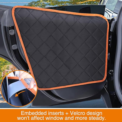 iBuddy Back Seat Cover for Tesla Model Y/3 with 2 PCS Door Protector Easy to Install Rear Seat Protector for Kids/Dogs Protects Car Seat from Messes No Chemical Smell Bench Seat Cover for Model Y/3