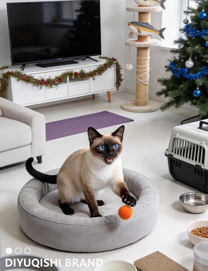 50-Pack Soft Cat Toy Balls – Fun Playtime & Exercise for All Cats (1.5 in, 50 Balls)