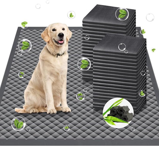 Upgraded Charcoal Puppy Pads, Thicken XXL 36’’x36’’ Pee Pads for Dogs, Super Absorbent Up to 12Cup, Odor Control & Leak Proof Dog Training Pads for Surgery, Older,Puppy, 45 Counts