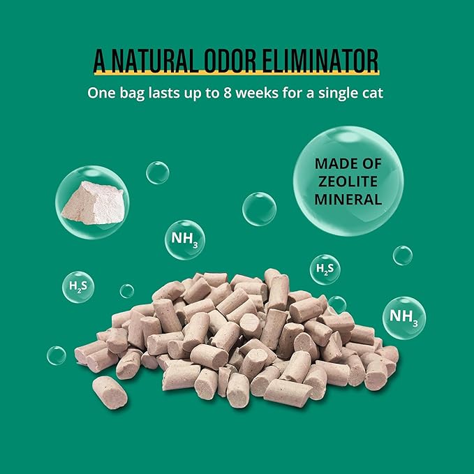 COCOYO Cat Litter Pellets, Zeolite, Long-Lasting Odor Control Non-climping, 7 Lbs Pack