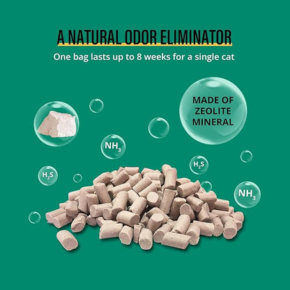 COCOYO Cat Litter Pellets, Zeolite, Long-Lasting Odor Control Non-climping, 7 Lbs Pack