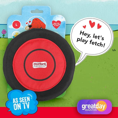 Clifford® Flying Disc Frisbee Dog Toy for Aggressive Chewers | 9.25" Durable Dog Frisbee | Quality, Strong Nylon Frisbee for Dogs for Fetch, Toss and Tug