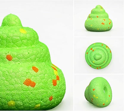Interactive Funny Poop-Shaped Chew Sound Toy for Small and Medium-Sized Dogs, Durable ETPU Material, Used for Dog Playing and Training 2.7inch Puppy chew Toys for Teething High Elasticity