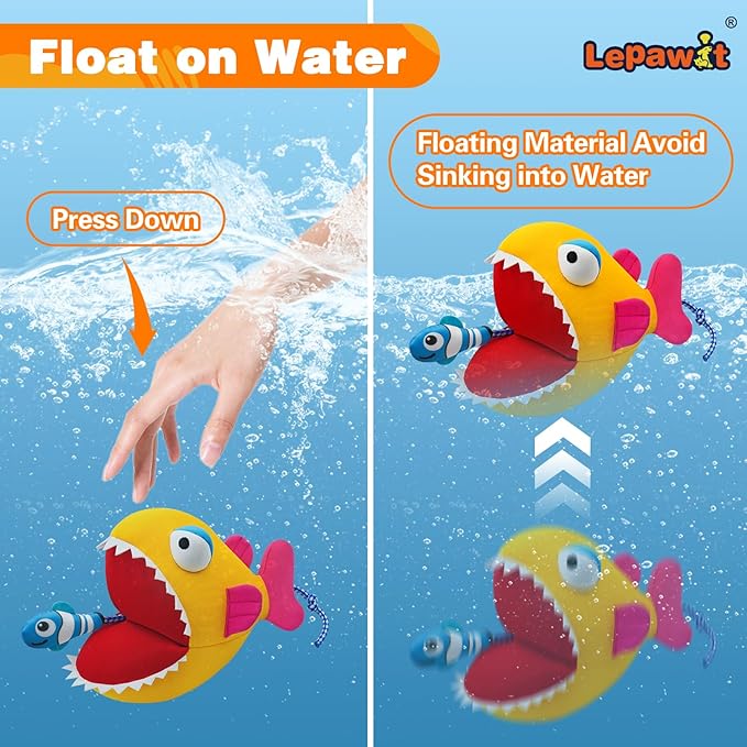 Rope Dog Toys, Floating Dog Toys with Rope for Indoor or Outward Play, Fish Interactive Dog Gifts for Small and Medium Dogs