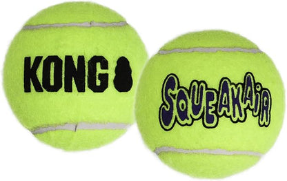 KONG Air Dog SqueakAir Dog Toy Tennis Balls, Medium (6 Pack)